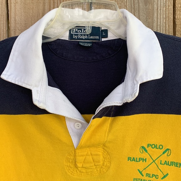 Polo by Ralph Lauren Rugby — Navy and Yellow - Picture 6 of 11